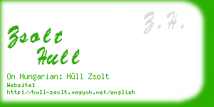 zsolt hull business card